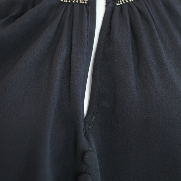 Embroidered Peasant Dress Tunic Belted Beaded Boho - Picture 6 of 13